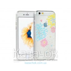 Силиконовая накладка iPhone 6/6S Remax Flower Series Hydrangea (2-0138)
