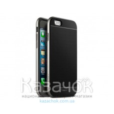 Силиконовая накладка iPhone 6/6S iPaky TPU+PC Silver