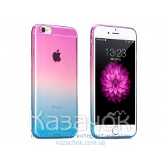 Силиконовая накладка iPhone 5/5S Gradient Blue/Purple