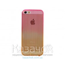 Силиконовая накладка iPhone 5/5S Gradient Rose/Gold