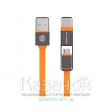 USB-кабель NILLKIN Plus Cable - 1M Orange (Lightning/Micro USB)
