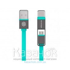 USB-кабель NILLKIN Plus Cable - 1M Green (Lightning/Micro USB)