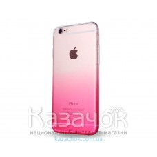 Силиконовая накладка iPhone 6/6S Gradient Pink/White