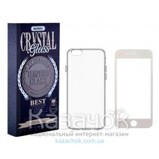 Силиконовая накладка Remax Crystal Set iPhone 6 White (стекло + чехол)