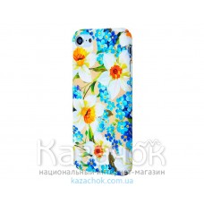 Пластиковая накладка iPhone 7 Ibasi Flowers Soft Touch Narcisus