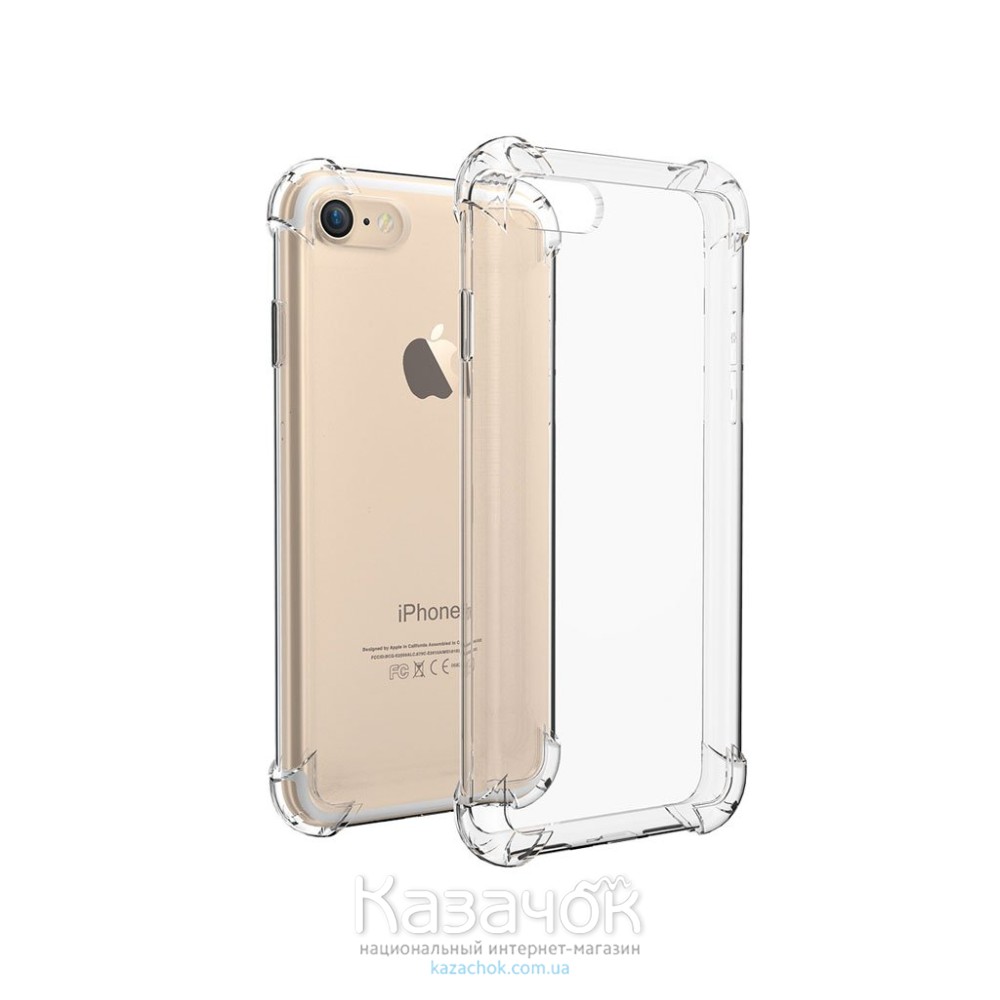 Противоударная силиконовая накладка iPhone 7 Remax Proof Series Transparent
