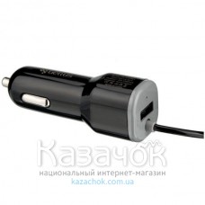Автомобильное зарядное устройство Gelius Ultra Edition USB + MicroUSB 1A Black
