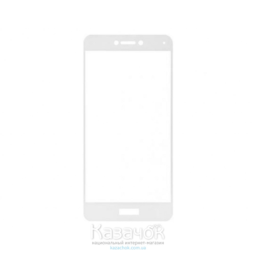 Защитное стекло Huawei P8 Lite 2017 Full Screen White