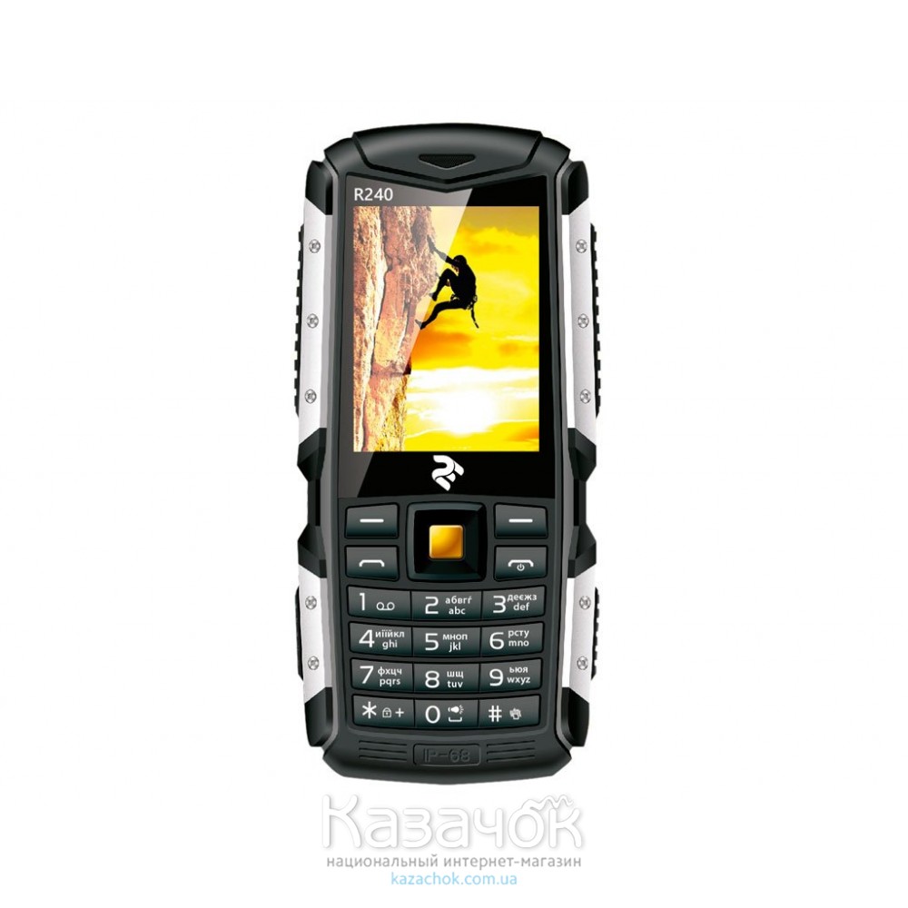 Мобильный телефон TWOE R240 Dual Sim Black