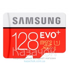 Карта памяти Samsung EVO Plus microSDXC UHS-I U3 128GB Class 10 (MB-MC128GA/RU)