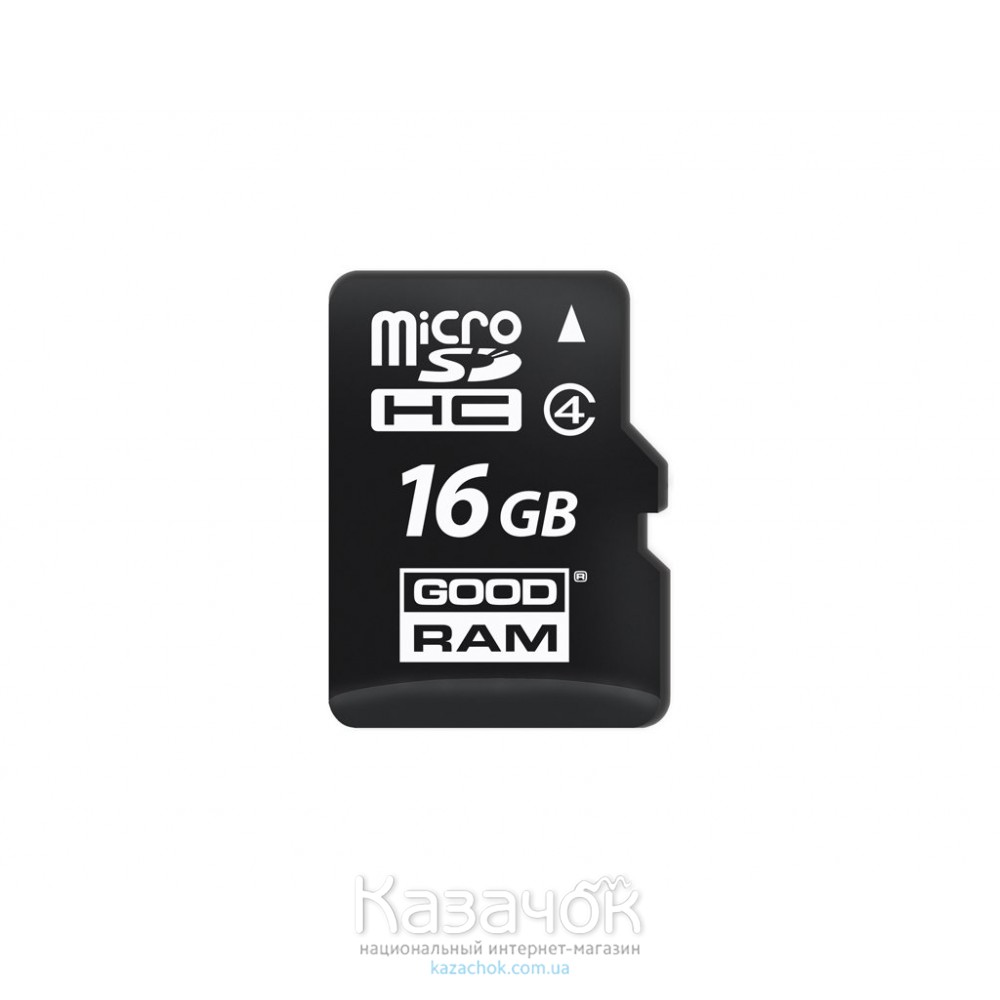 Карта памяти MicroSDHC 16GB Class 4 GOODRAM (M400-0160R11)