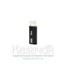 USB Flash OTG GOODRAM OTN3 16 GB Twin Black (OTN3-0160K0R11)