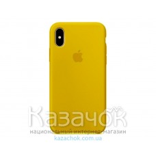 Накладка Silicone Case Original iPhone X Cream Gold