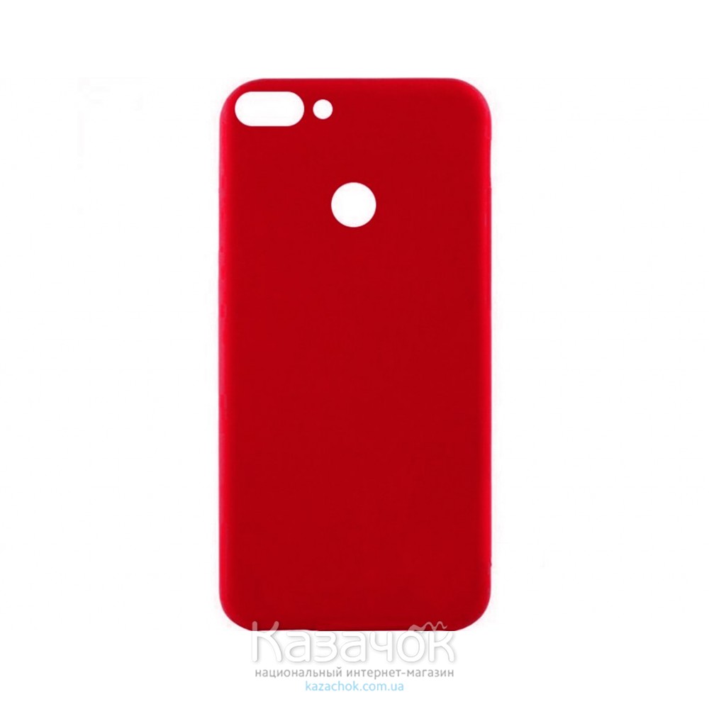 Силиконовая накладка Inavi Simple Color для Huawei P Smart Navy Red