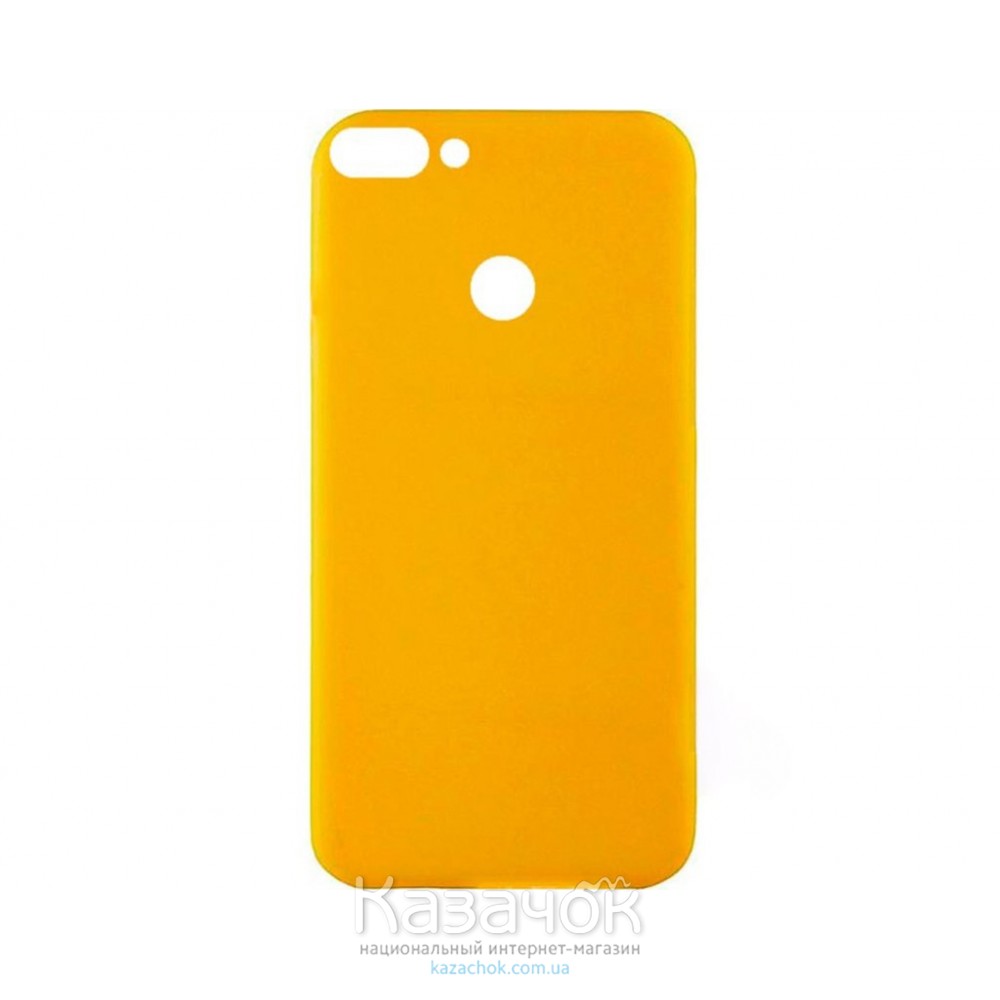 Силиконовая накладка Inavi Simple Color для Huawei P Smart Navy Yellow