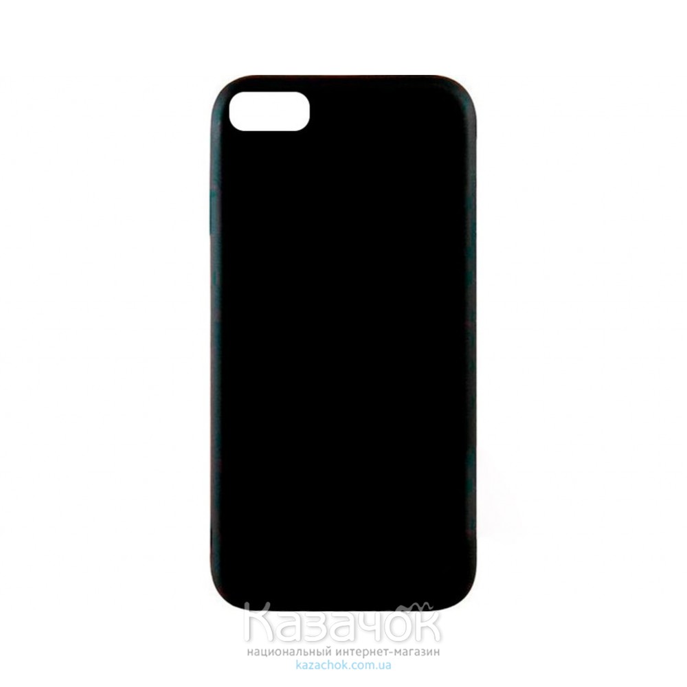 Силиконовая накладка Inavi Simple Color для iPhone 7/8 Black