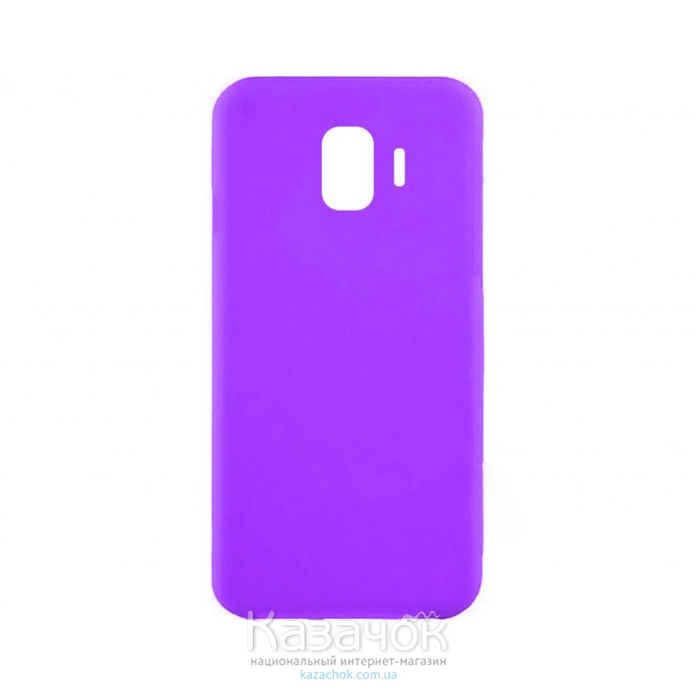 Силиконовая накладка iNavi Simple Color для Samsung J2 2018 J250 Lavender