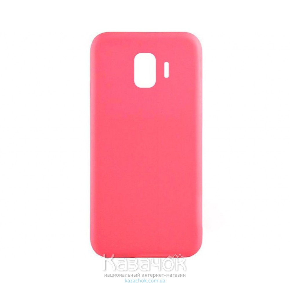 Силиконовая накладка iNavi Simple Color для Samsung J2 2018 J250 Pink