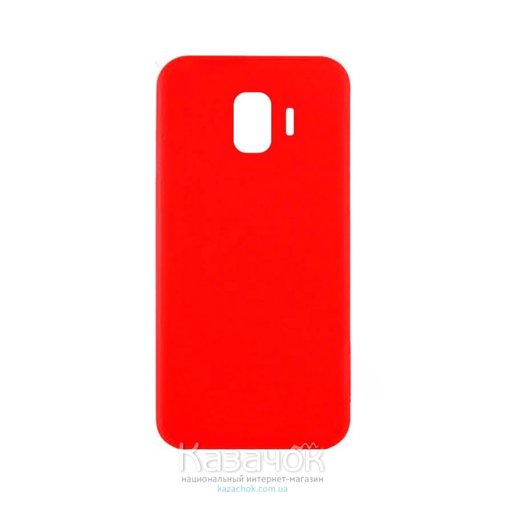 Силиконовая накладка iNavi Simple Color для Samsung J2 2018 J250 Red