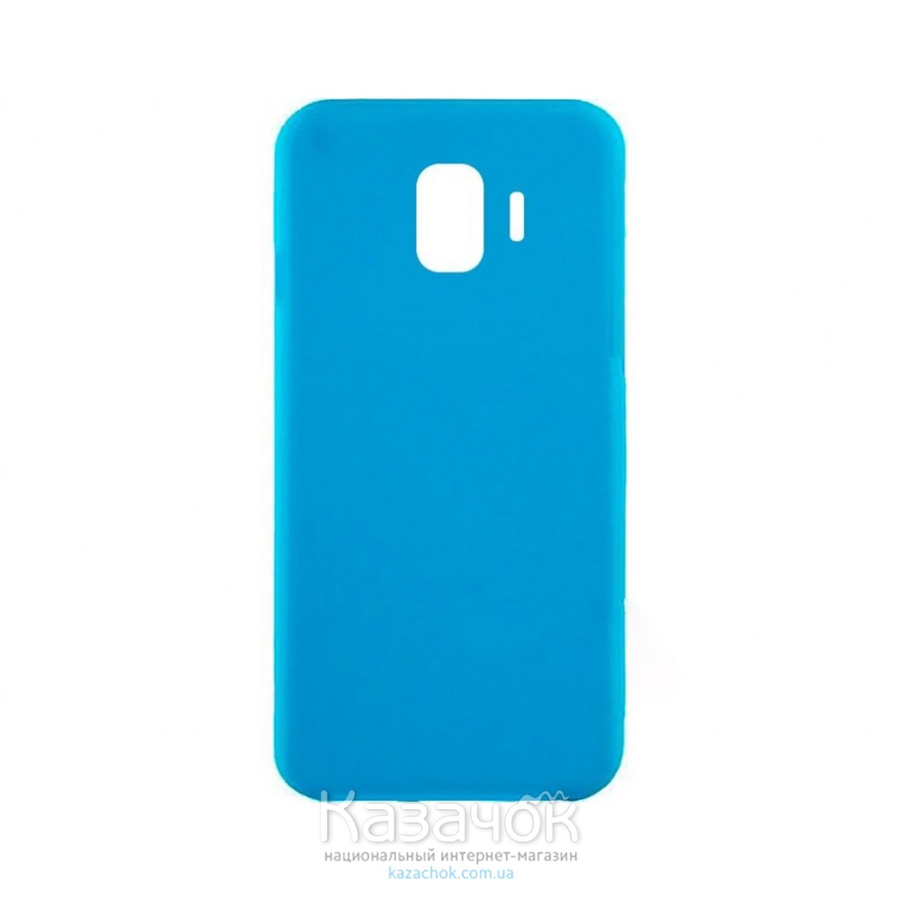 Силиконовая накладка iNavi Simple Color для Samsung J4 2018 J400 Blue
