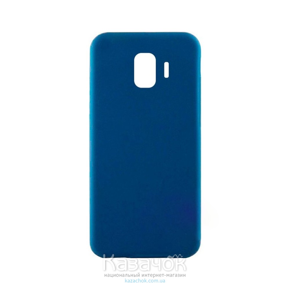 Силиконовая накладка iNavi Simple Color для Samsung J4 2018 J400 Midnight Blue