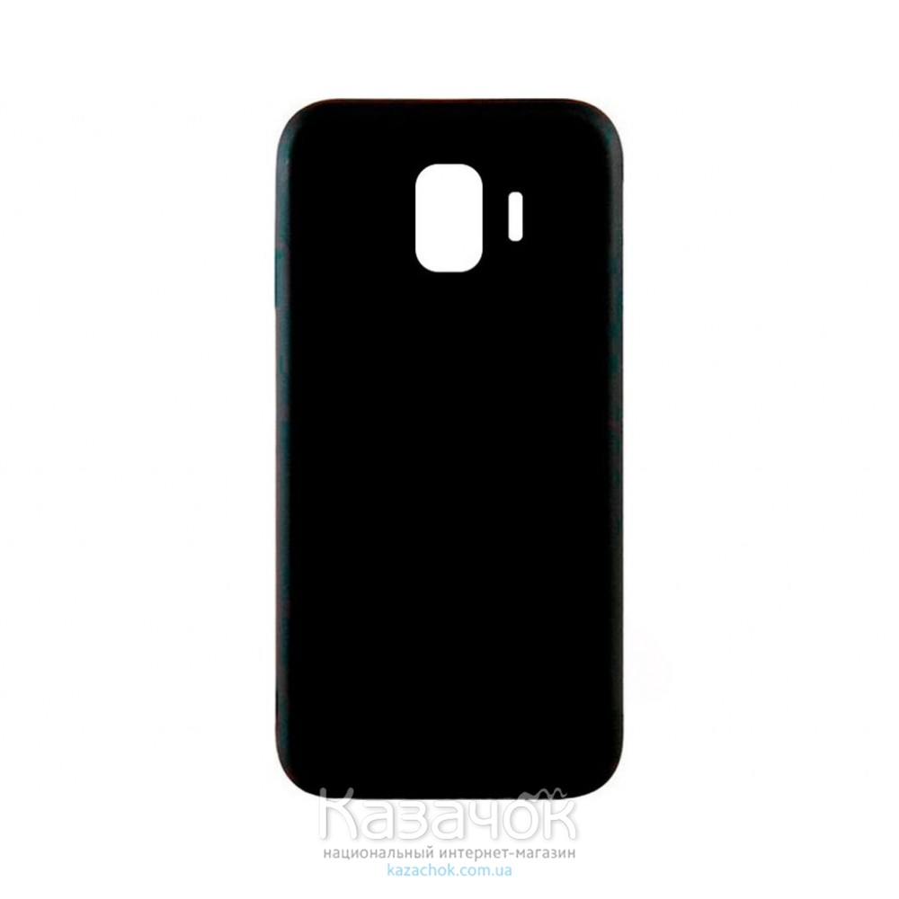 Силиконовая накладка iNavi Simple Color для Samsung J8 2018 J810 Black