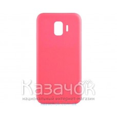 Силиконовая накладка iNavi Simple Color для Samsung J8 2018 J810 Pink