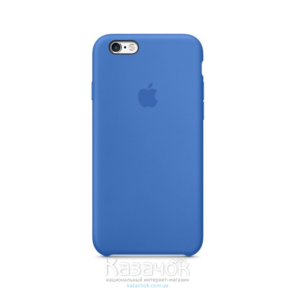 Силиконовая накладка для Apple iPhone 6/6S Silicone Case Blue