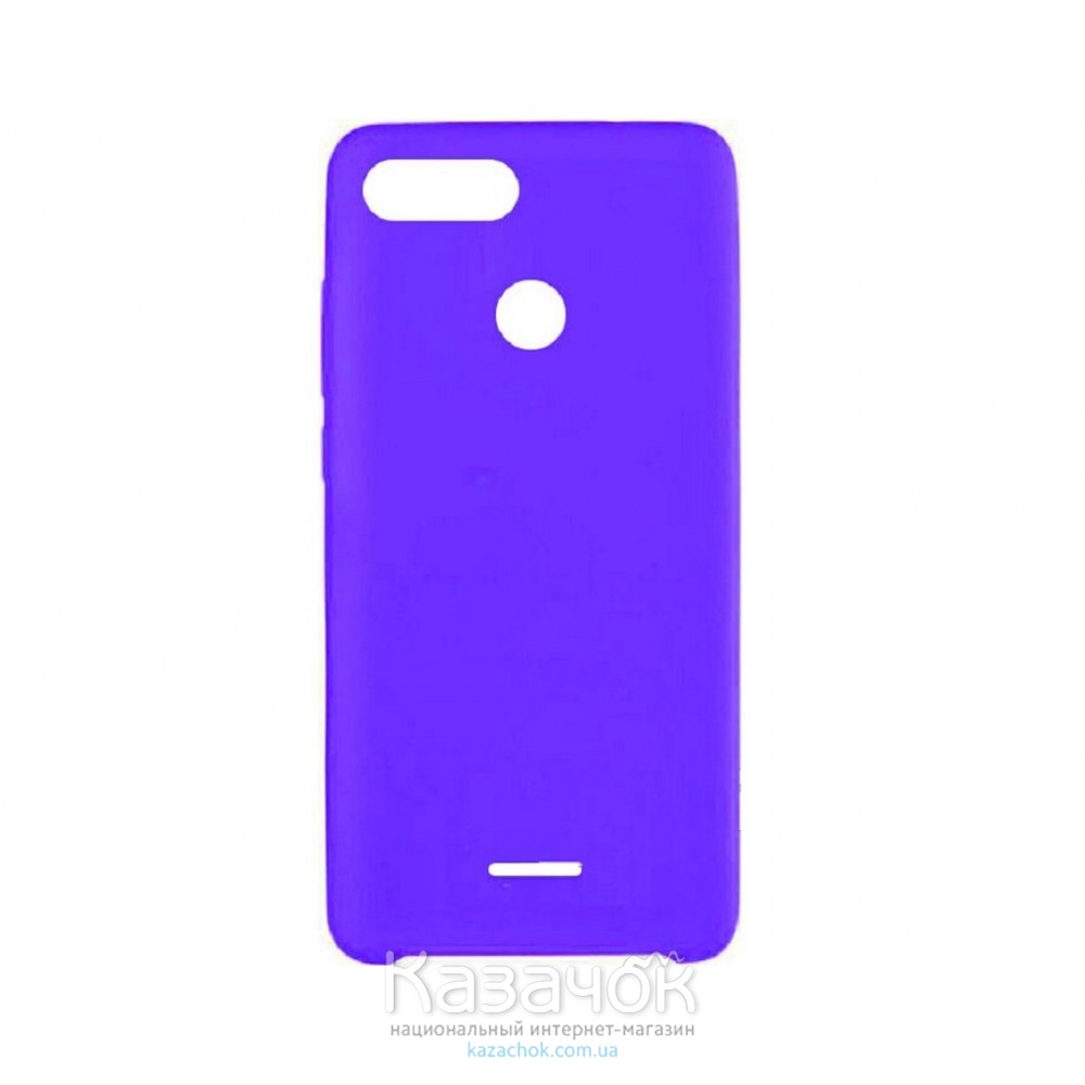 Силиконовая накладка Silicone Case для Xiaomi Redmi 6 Violet