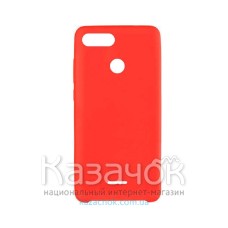 Силиконовая накладка Silicone Case для Xiaomi Redmi 6 Red