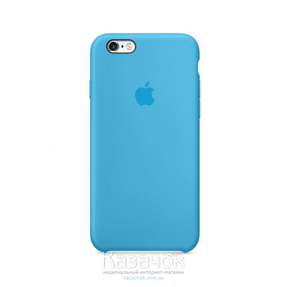 Силиконовая накладка для Apple iPhone 6/6S Silicone Case Blue
