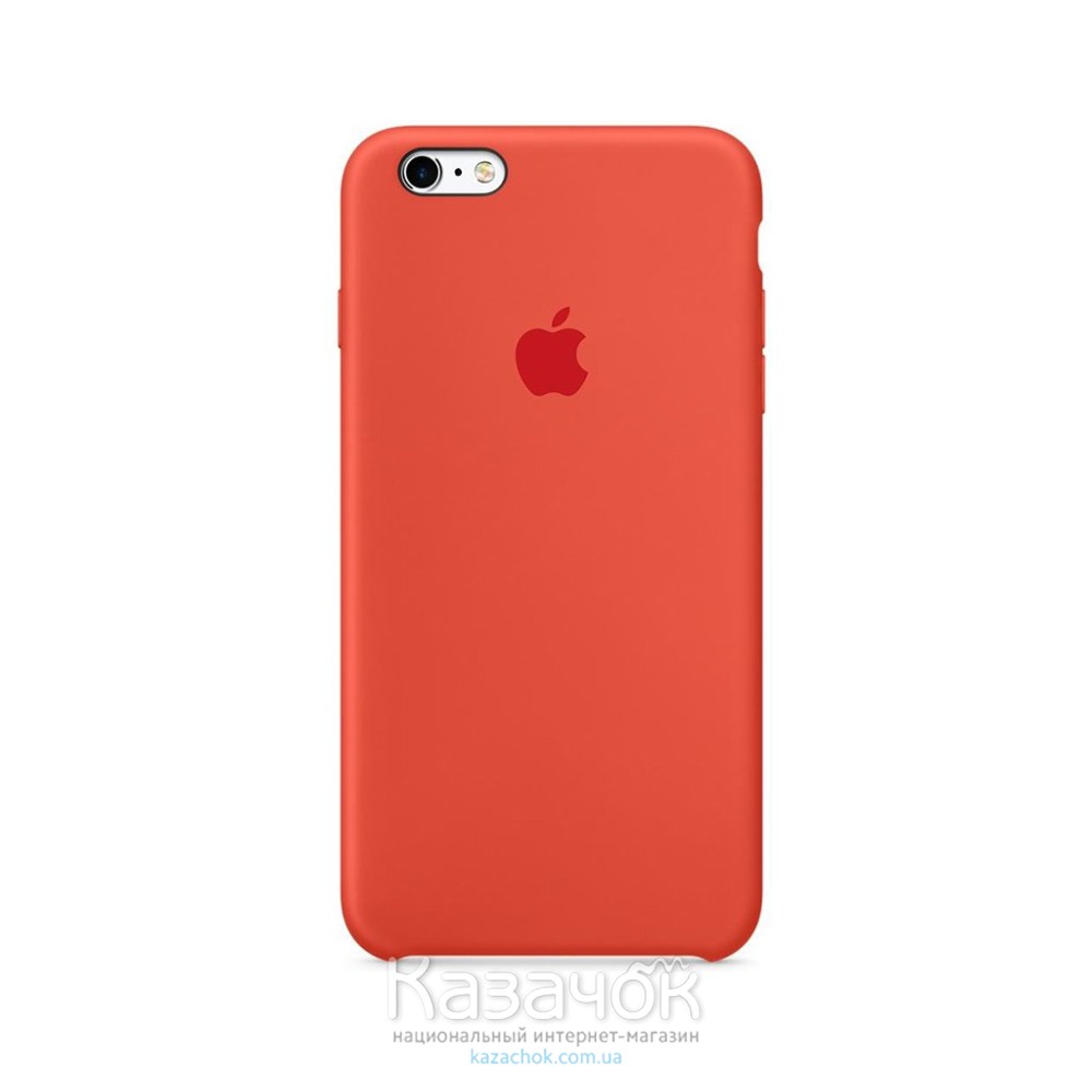 Силиконовая накладка для Apple iPhone 6/6S Silicone Case Orange