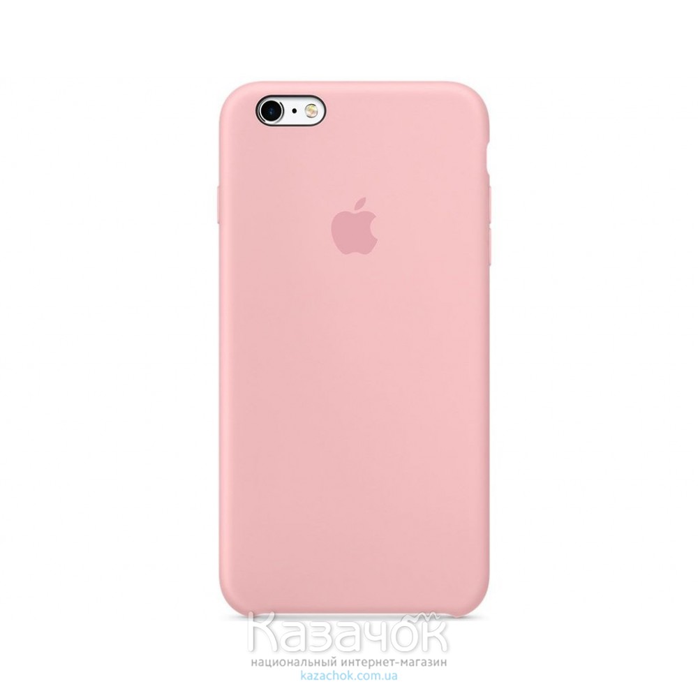 Силиконовая накладка для Apple iPhone 6/6S Silicone Case Pink