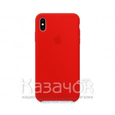 Силиконовая накладка для Apple iPhone X/XS Silicone Case Candy Red