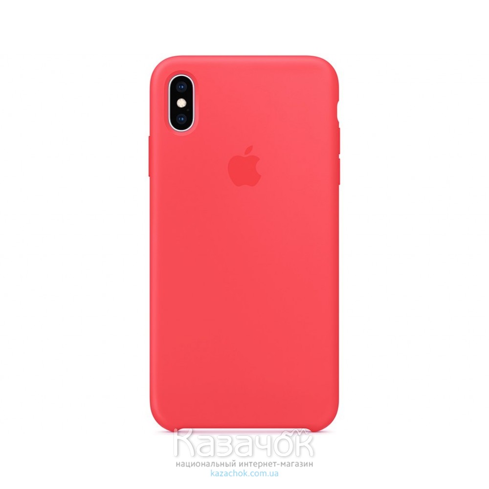 Силиконовая накладка для Apple iPhone X/XS Silicone Case Coral Color