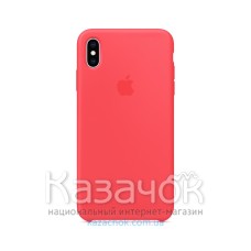 Силиконовая накладка для Apple iPhone X/XS Silicone Case Coral Color