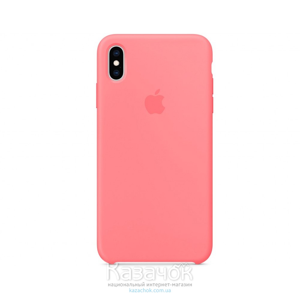 Силиконовая накладка для Apple iPhone X/XS Silicone Case Crimson