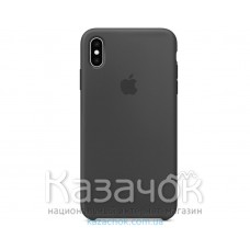 Силиконовая накладка для Apple iPhone X/XS Silicone Case Dark Grey