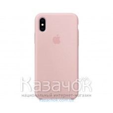Силиконовая накладка для Apple iPhone X/XS Silicone Case Pink