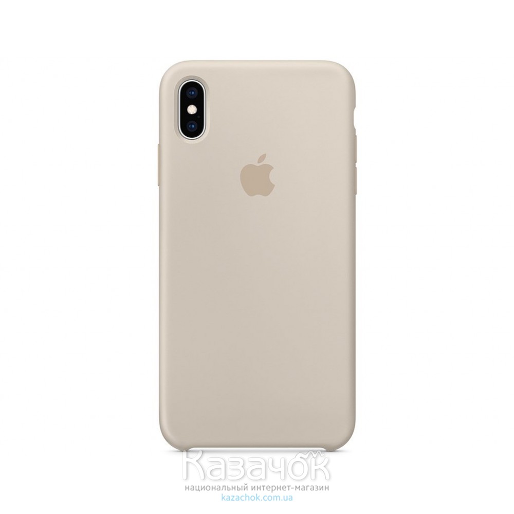 Силиконовая накладка для Apple iPhone X/XS Silicone Case Wet Stone