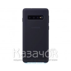 Силиконовая накладка Silicone Case для Samsung S10/G973 2019 Navy Blue