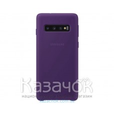 Силиконовая накладка Silicone Case для Samsung S10 2019 Violet