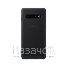 Силиконовая накладка Silicone Case для Samsung S10 Plus 2019 Black