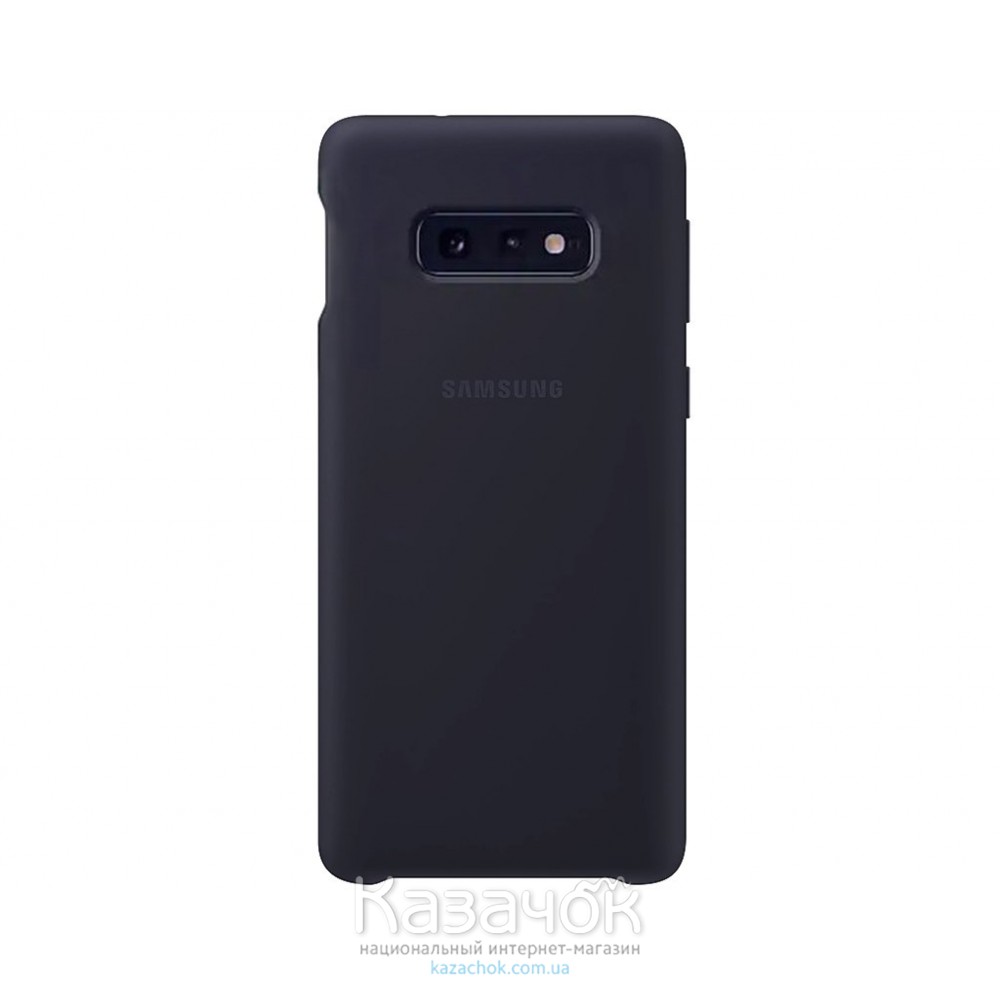 Силиконовая накладка Silicone Case для Samsung S10e 2019 Navy blue