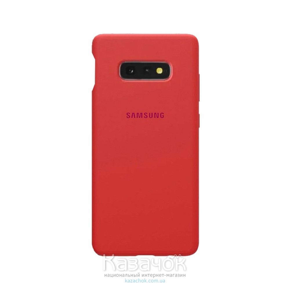 Силиконовая накладка Silicone Case для Samsung S10e 2019 Red