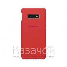 Силиконовая накладка Silicone Case для Samsung S10e 2019 Red