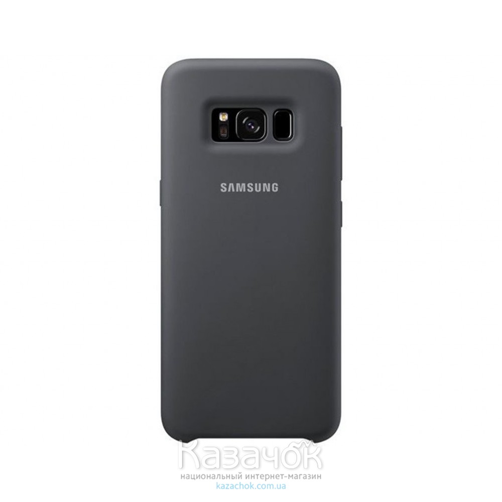 Силиконовая накладка Silicone Case для Samsung S8 Plus 2019 G955 Black