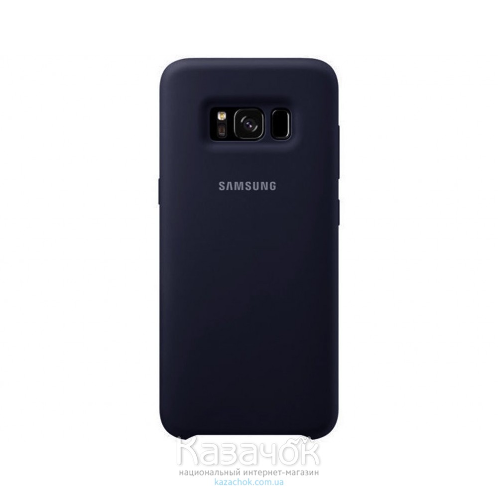 Силиконовая накладка Silicone Case для Samsung S8 Plus 2019 G955 Navy blue