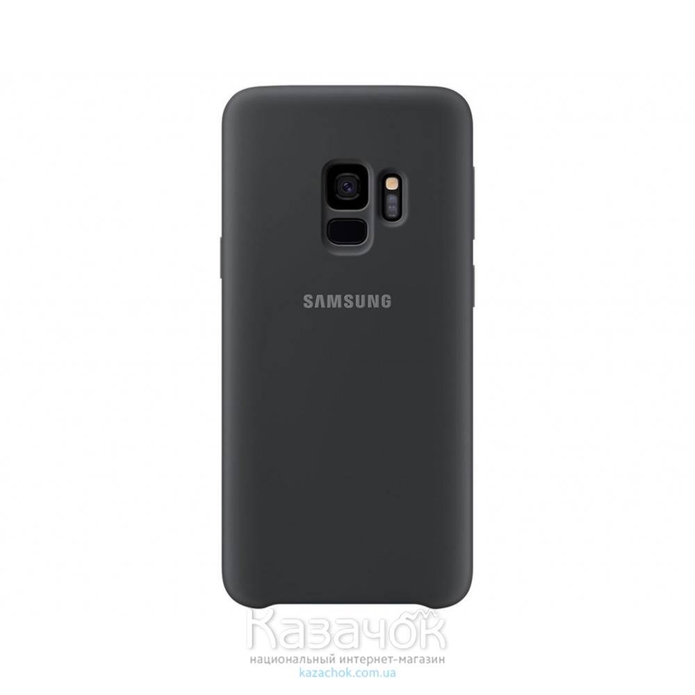 Силиконовая накладка Silicone Case для Samsung S9 2019 G960 Black