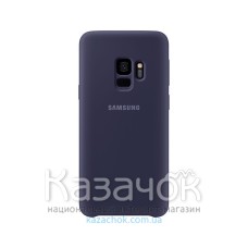 Силиконовая накладка Silicone Case для Samsung S9 2019 G960 Navy blue